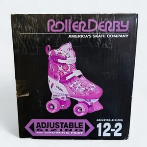 Roller Derby Pearl Adjustable Girl's Roller Skates Size 12-2
